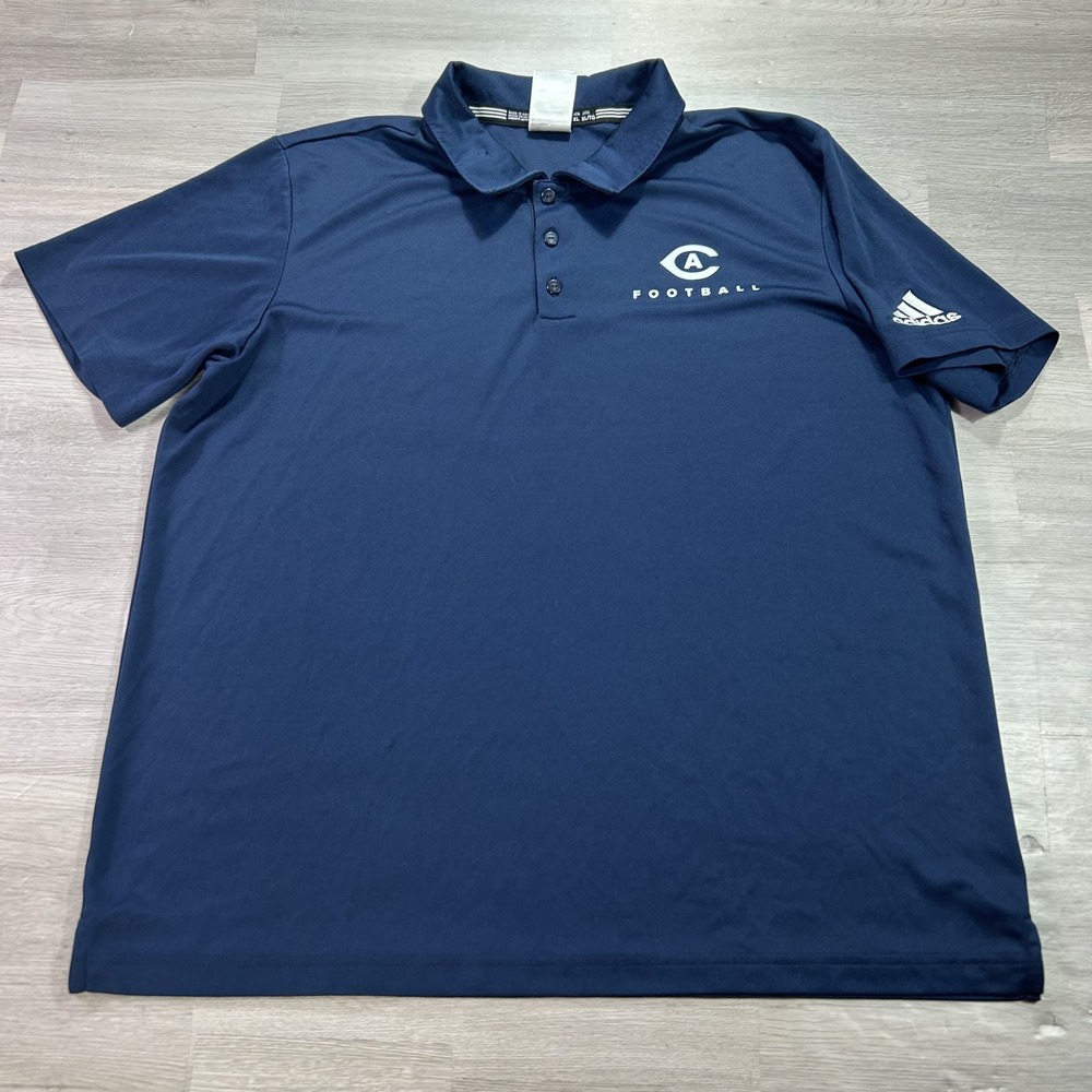 UC Davis Aggies Football Polo Shirt Mens XL Blue Aeroready Top Performance